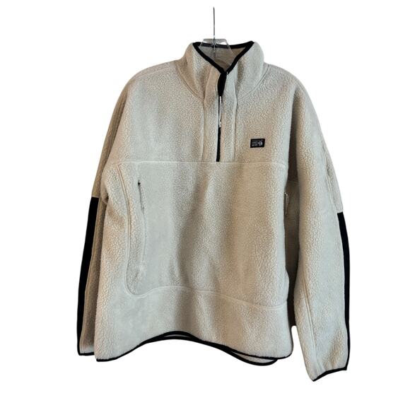 Mountain Hardwear Women’s HiCamp Fleece Pullover Size XL Half Zip Teal Pockets - Picture 1 of 7